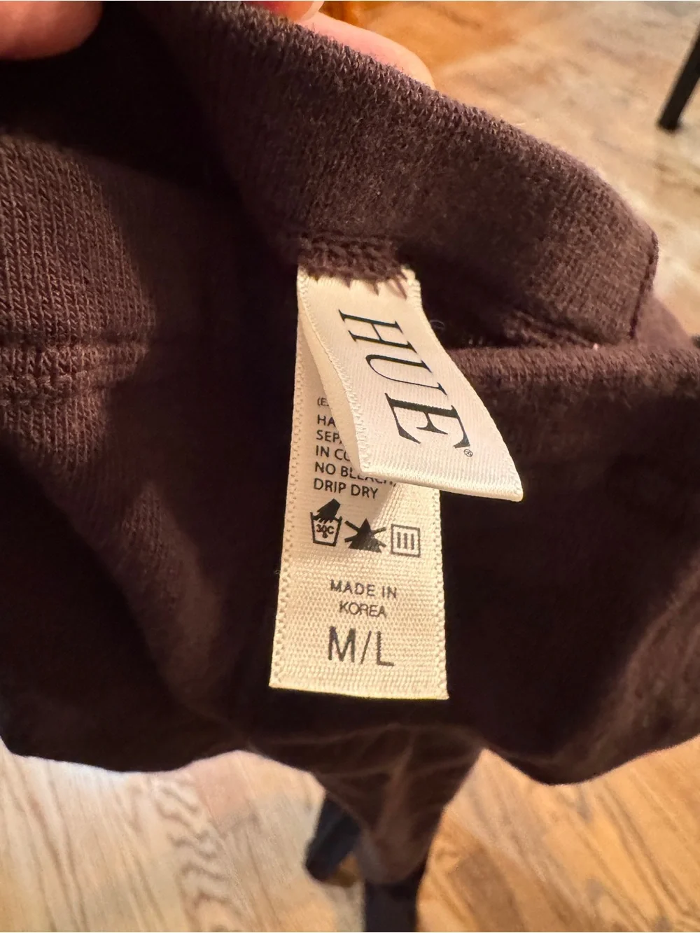 Women brown sweater tights